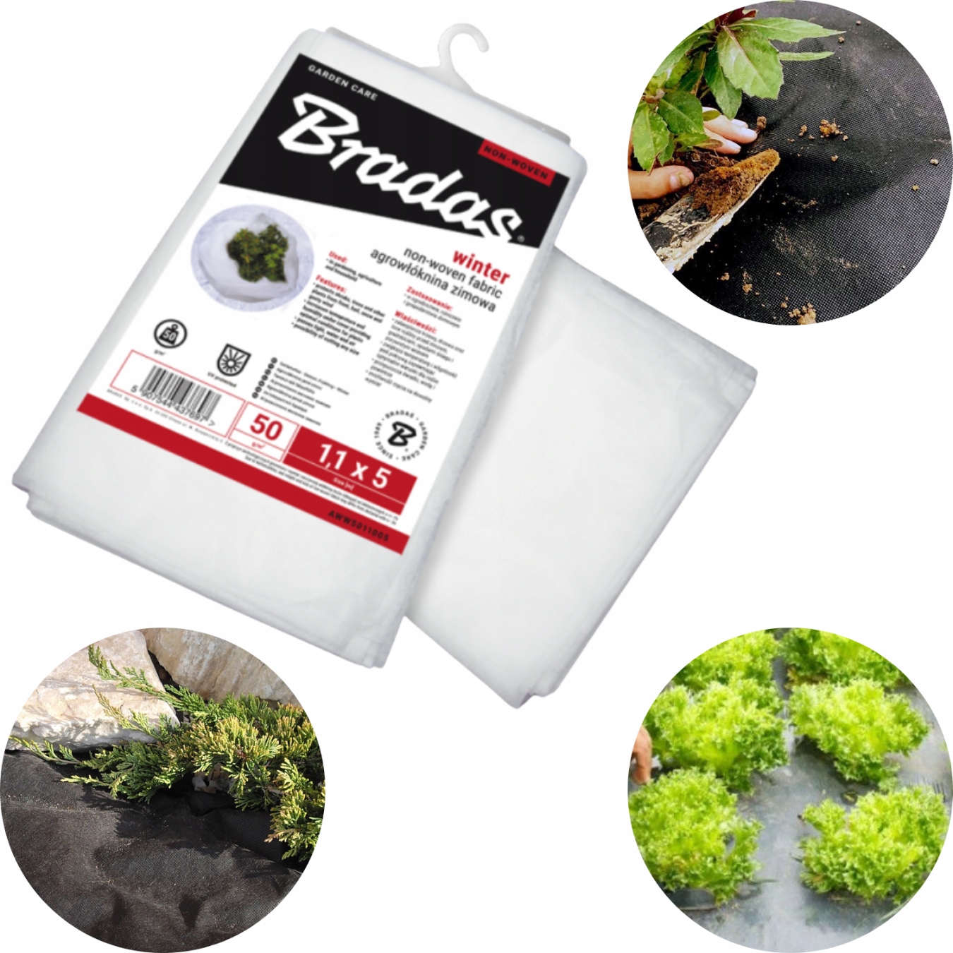 

Agrowłóknina Agrotkanina Antychwastowa 1,6x10M Bi