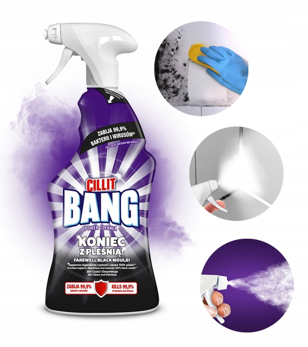 CILLIT BANG Power Cleaner Pleśń i Czarne Osady 750ml Spray