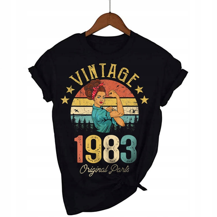 

Koszulka Damska Urodzinowa 40 Lat 1983 L