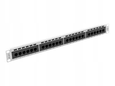 Lanberg PPU6-1024-S Lanberg Patch Panel 24 port 1U, kat. 6, szary
