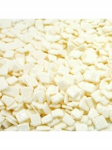 Levně udanewypieki Čokoládový Posyp Plátky Lesklé čokoláda bílá 50 g