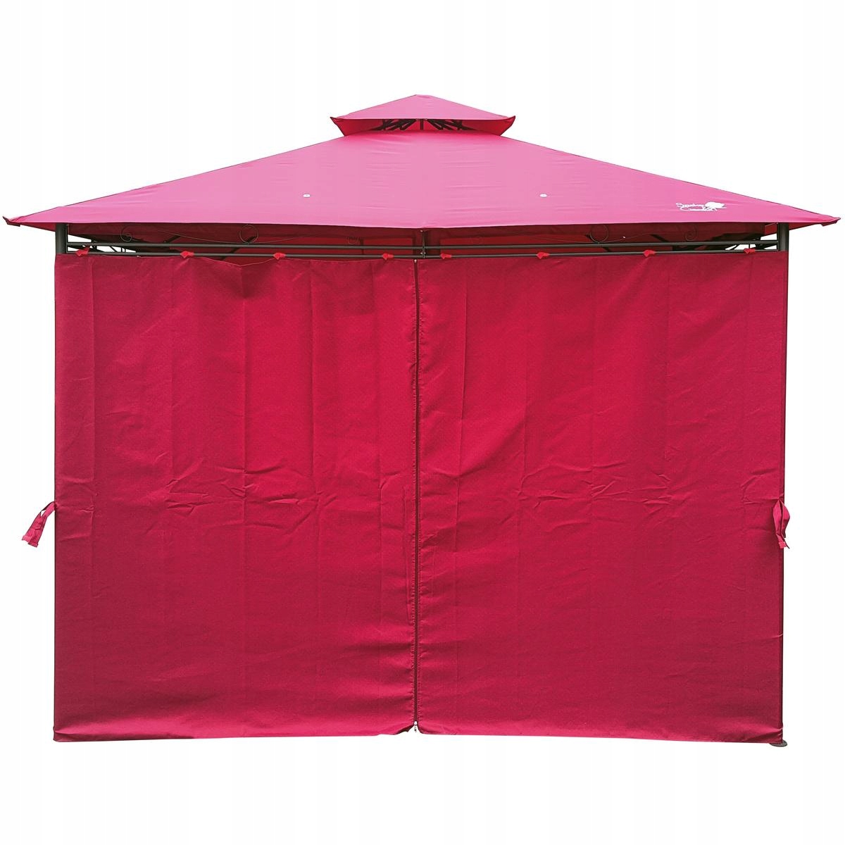 PAWILON OGRODOWY 3x3x2.6M Z ZASŁONAMI I MOSKITIERĄ BORDOWY Szerokość 3 m