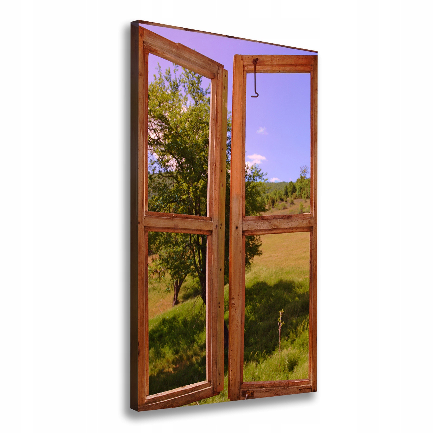 

Foto obraz na płótnie Krajobraz za oknem 60x120 cm