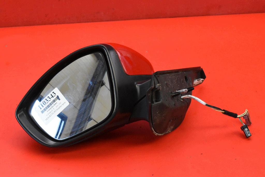 mirror left red EU 0211047 CITROEN C3 3 III 16-20 4+3 PIN