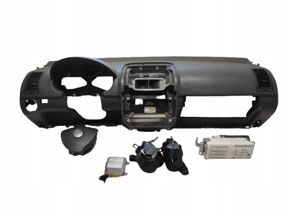 VW POLO 4 IV 9N LIFT 05- DESKA KONSOLA PODUSZKI PASY MODUŁ