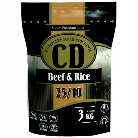 Levně Suché krmivo pro psa CD Beef/Hovězí maso 3 kg