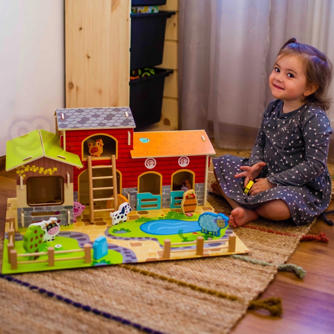 WOOPIE GREEN Mega Farma Figurki Zwierząt Stajnia Obora Kurnik 18 el. Wiek dziecka 0 +