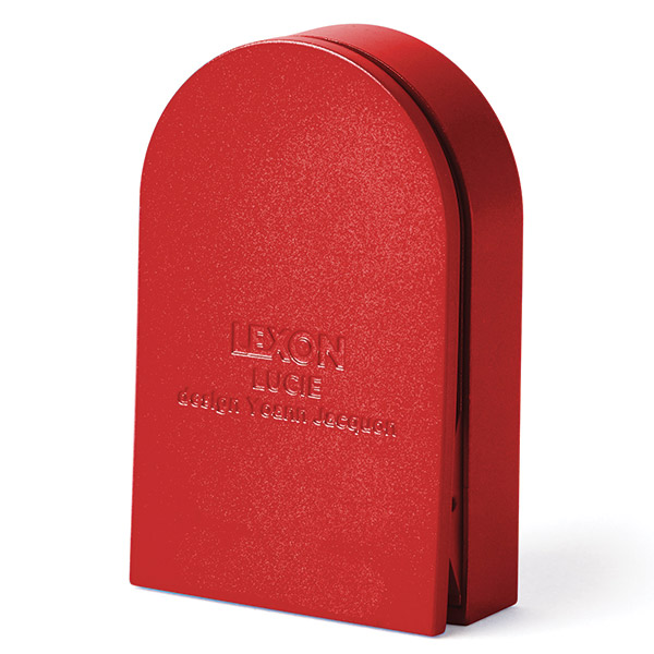 Lexon Lucie klips z latarką LED czerwony