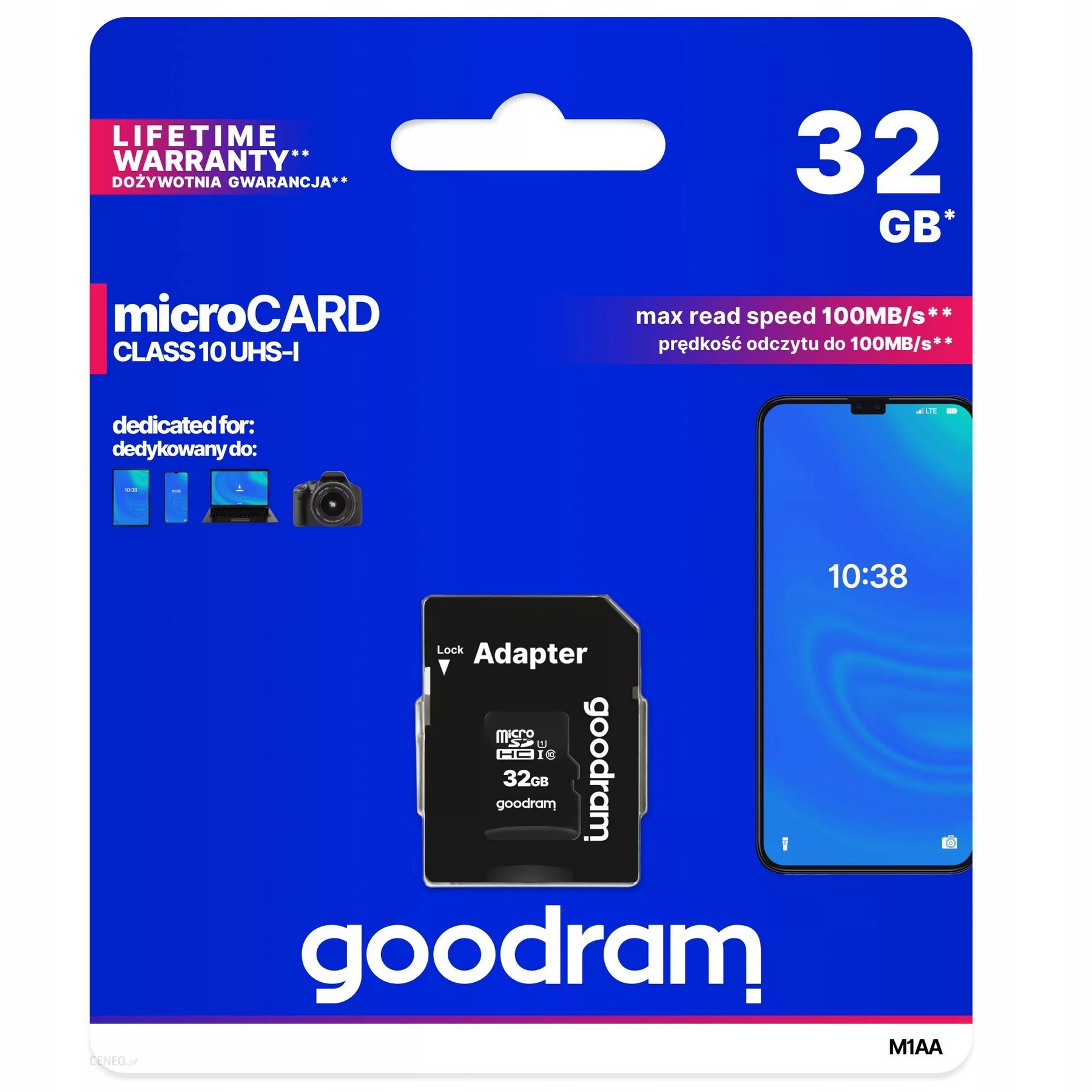 ORYGINALNA Karta Pamięci Micro SD 32GB GOODRAM