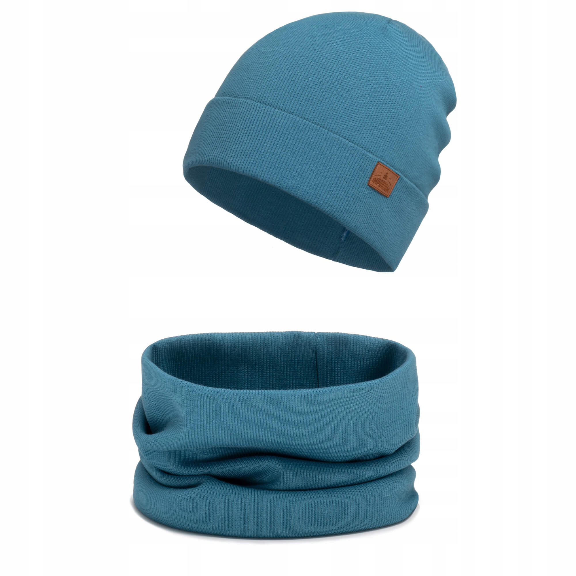 

Czapka i komin wiosna jesień Morski 52-54