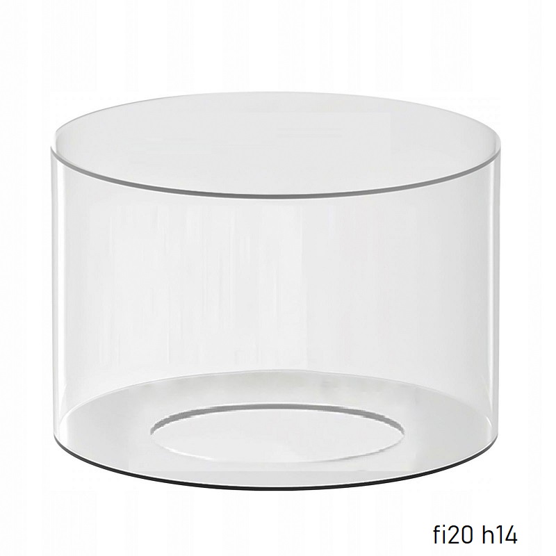 Okrągły separator do tortu puste piętro przezroczyste plexi fi20 h14