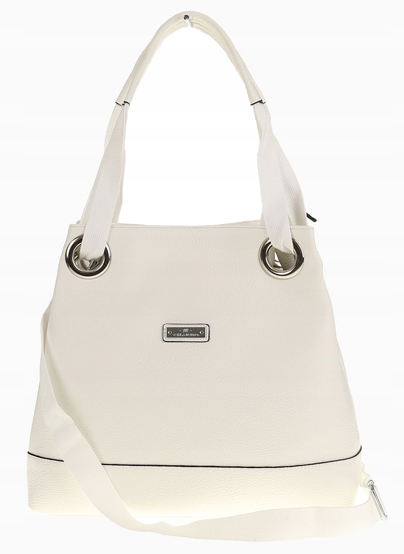 CHARRO Elegancka Torebka Damska worek listonoszka CH1362571 White Marka inna