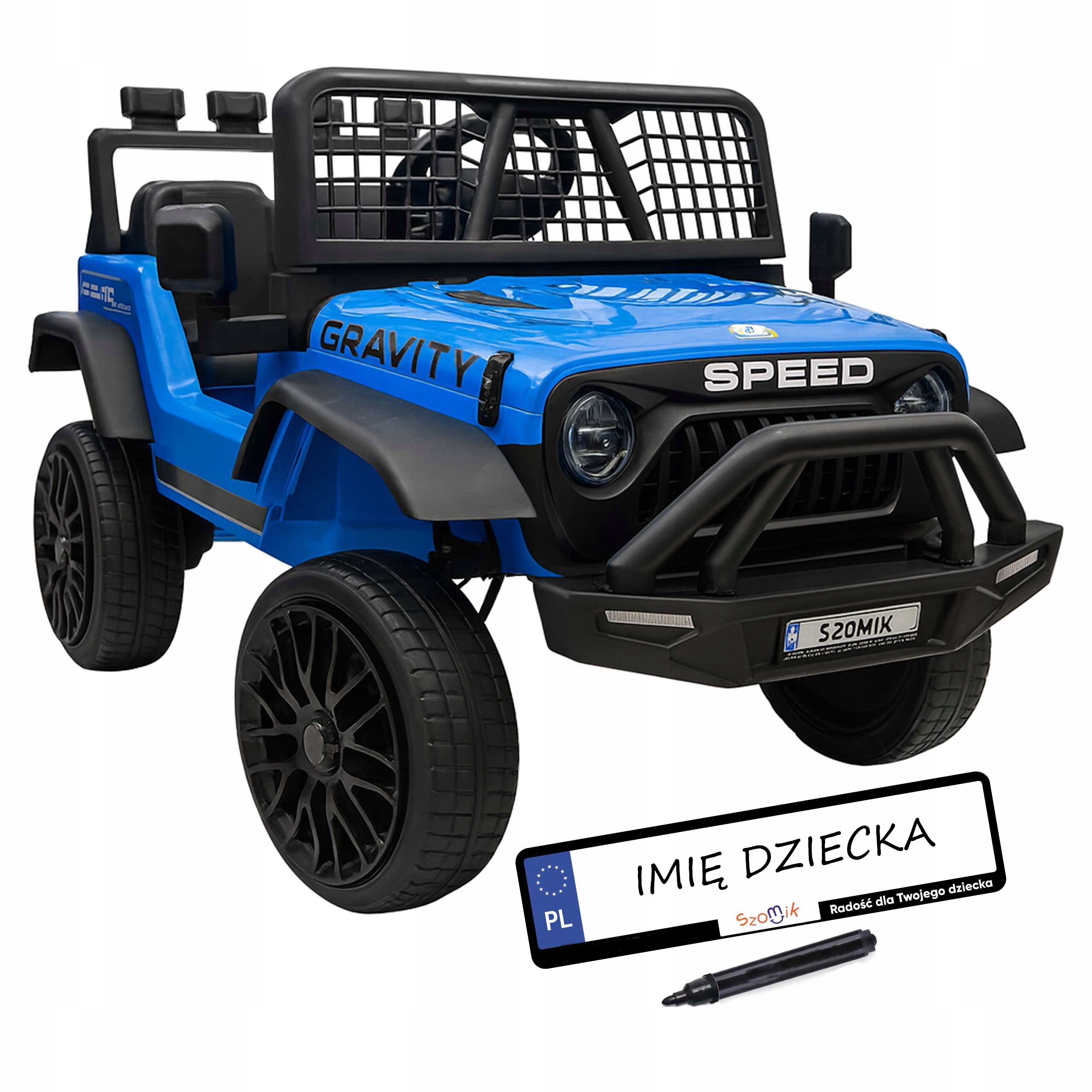Auto na Akumulator dla dzieci Buggy 4x4 12 V Eva LEDy Pilot 2.4G Tablice