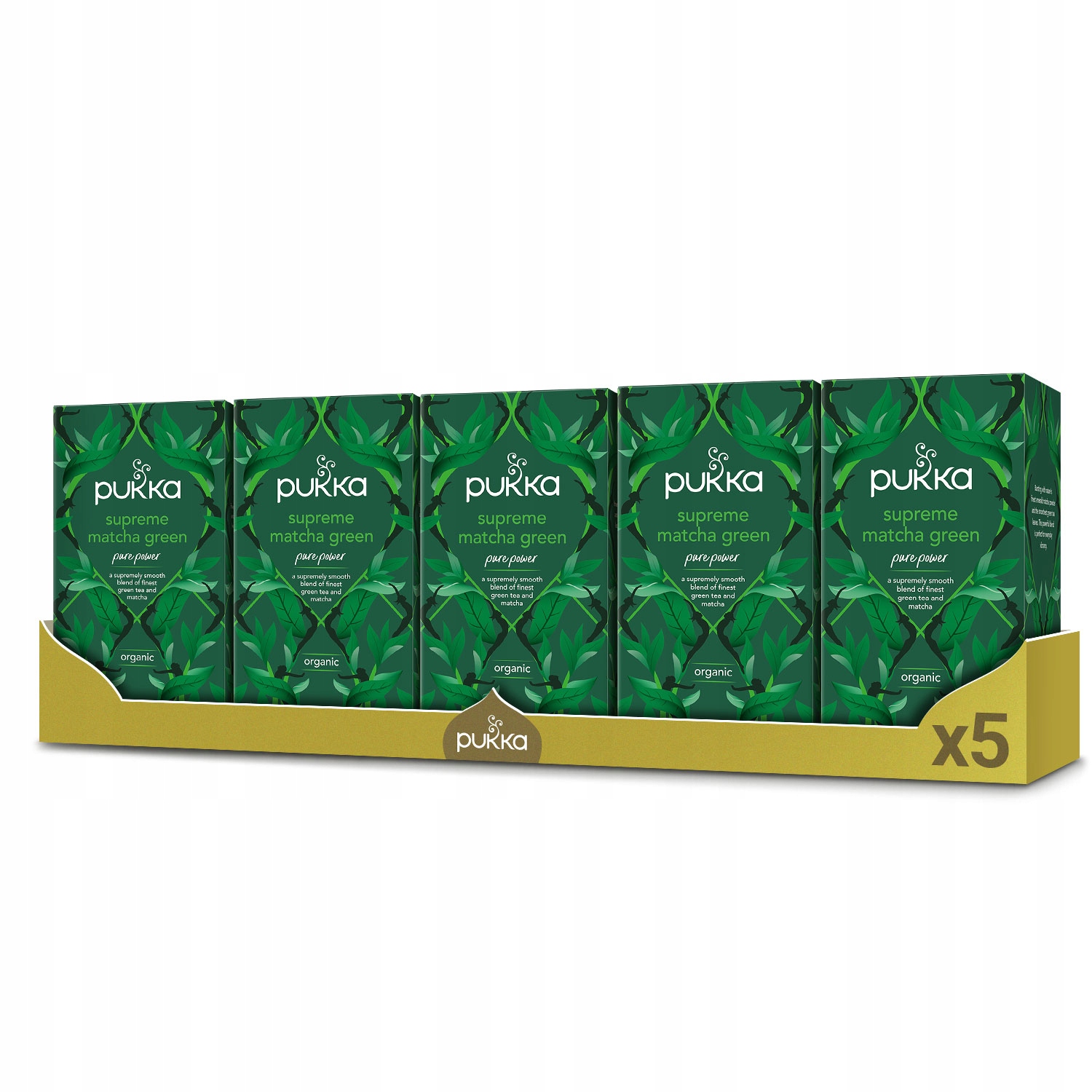 Zestaw Pukka Herbata ziołowa Supreme Matcha Green Bio 5x20 saszetek