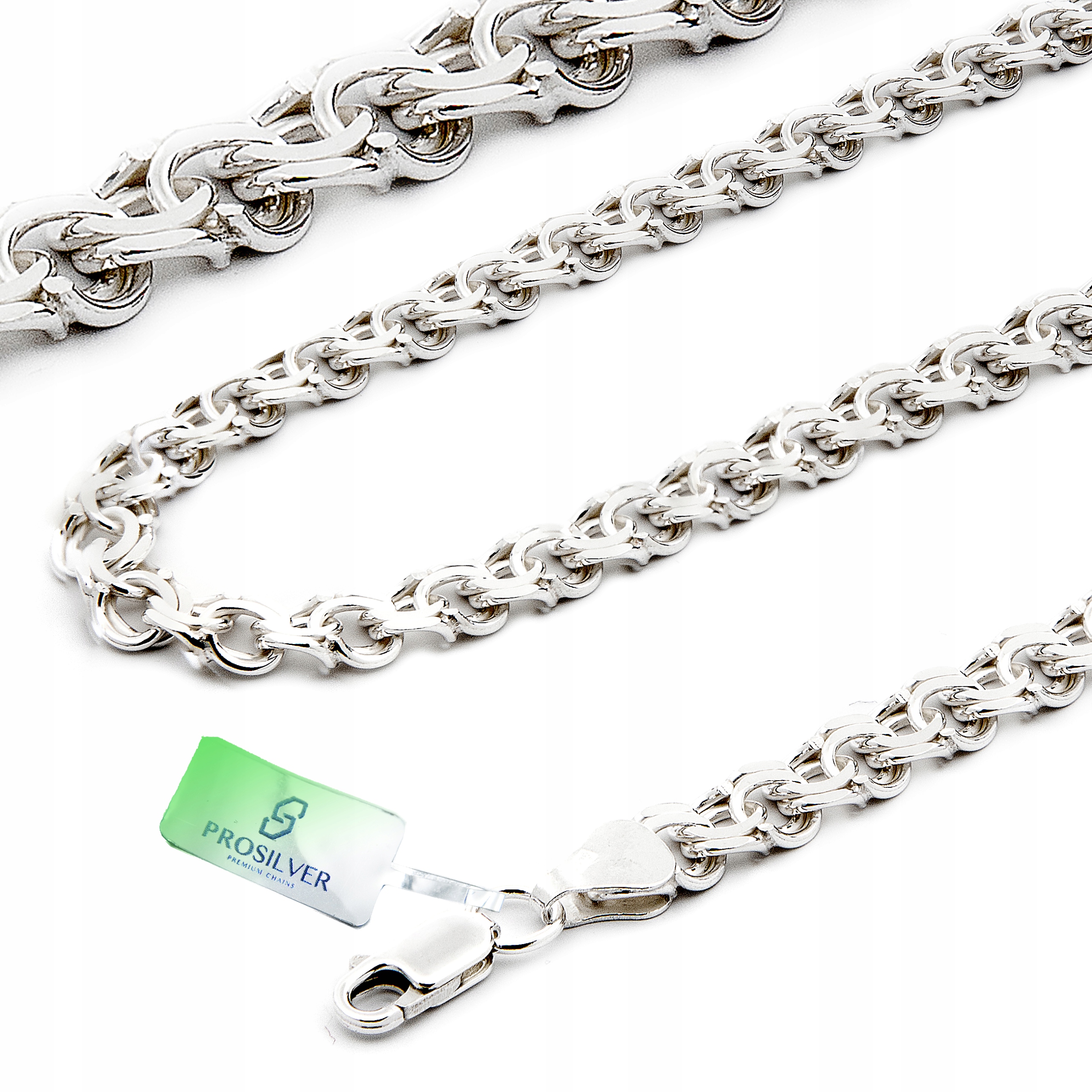 

Garibaldka Łańcuszek Srebrny 925 6,2mm 30,6gr 60cm