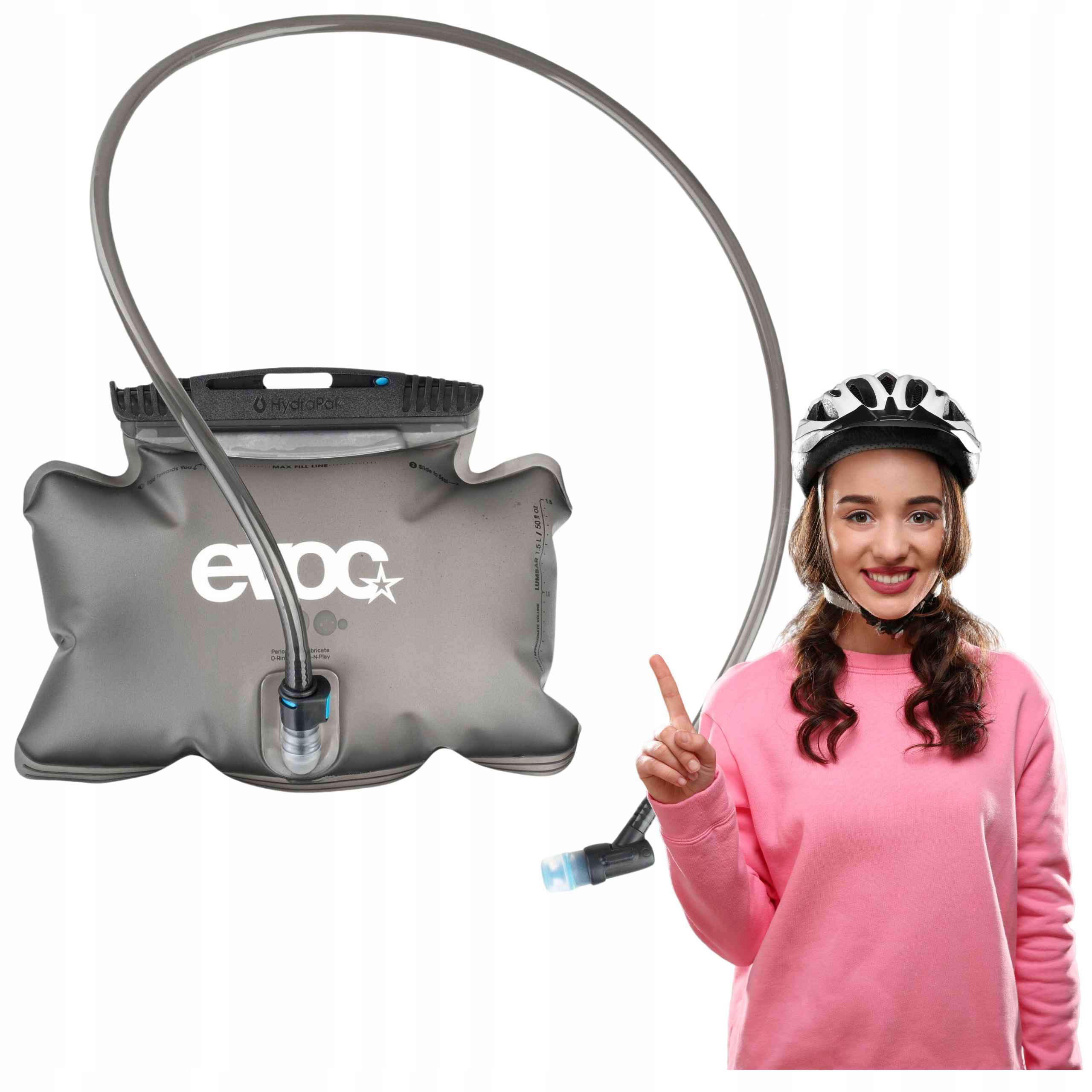 Hydrovak bublifuk Evoc Hydration Bladder 1,5L carbon grey