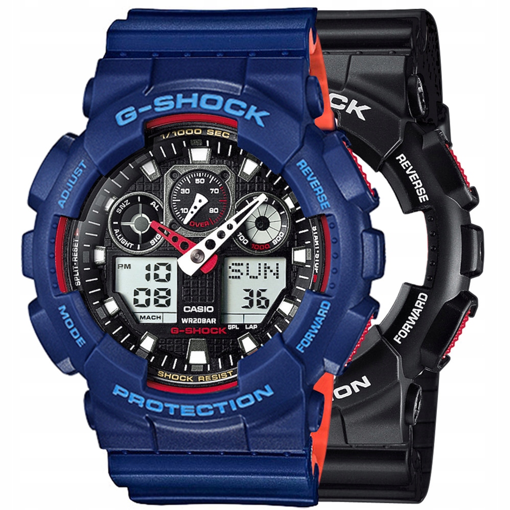 Sada G-shock GA-100-1A4ER Modrá