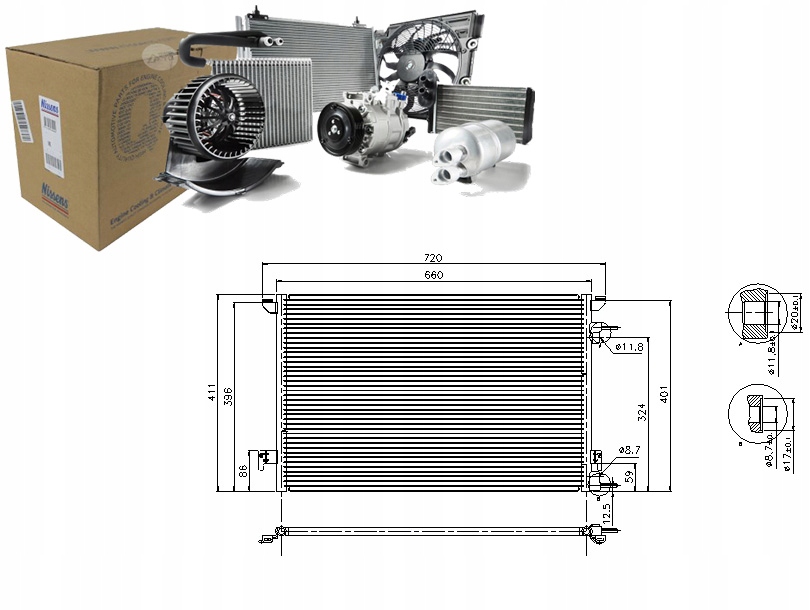 NIS94598 Chladič Klimatizace Fiat Croma Asistent řidiče #33
