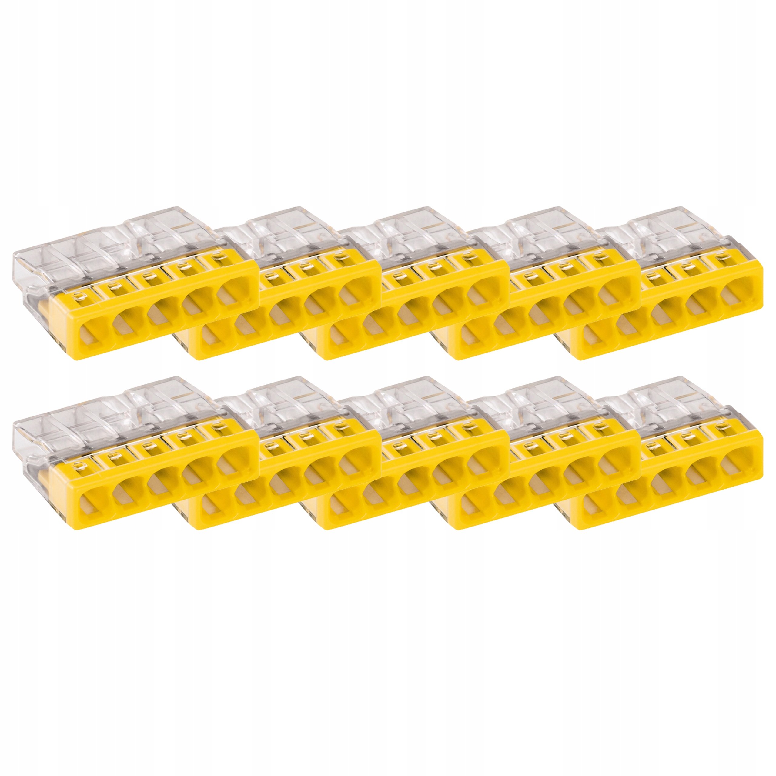 

10x Wago Szybkozłączki Złączki Na Drut 5x2,5