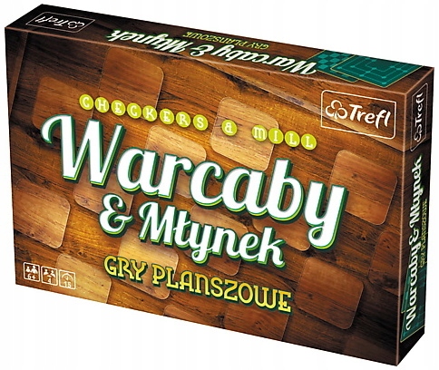 Gra klasyczna - Warcaby/Młynek de Luxe 01681, Trefl