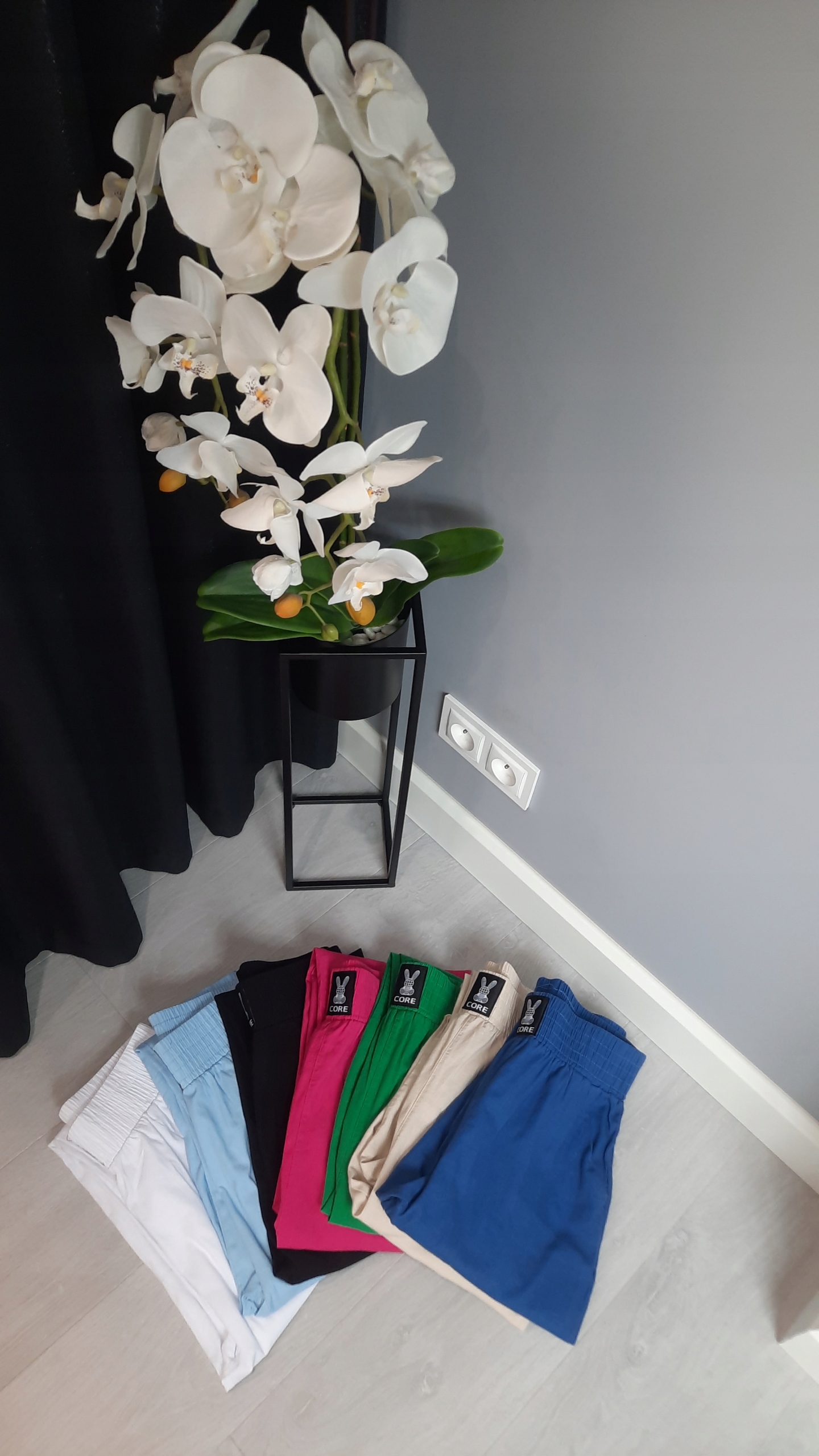 Przewiewne spodnie, bawełna 95%, wysoki stan, RÓŻNE KOLORY L _40 Rozmiar L