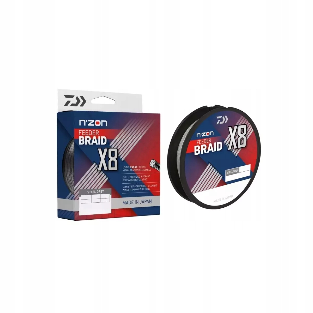 Plecionka Daiwa N'Zon X8 Braid 0,12 mm x 150 m