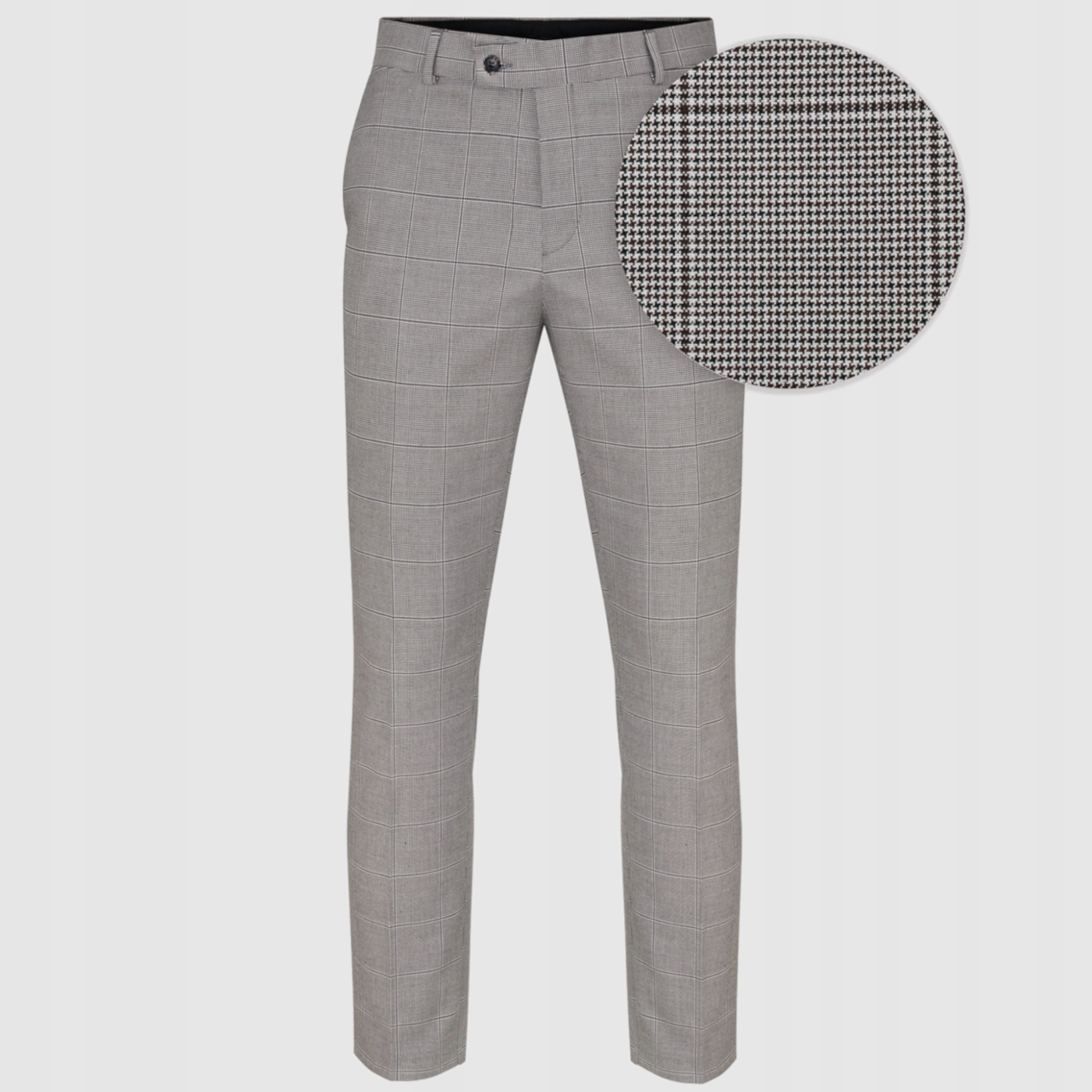 Elegantní kostkované oblekové kalhoty Slim Fit Pako Lorente 182/104