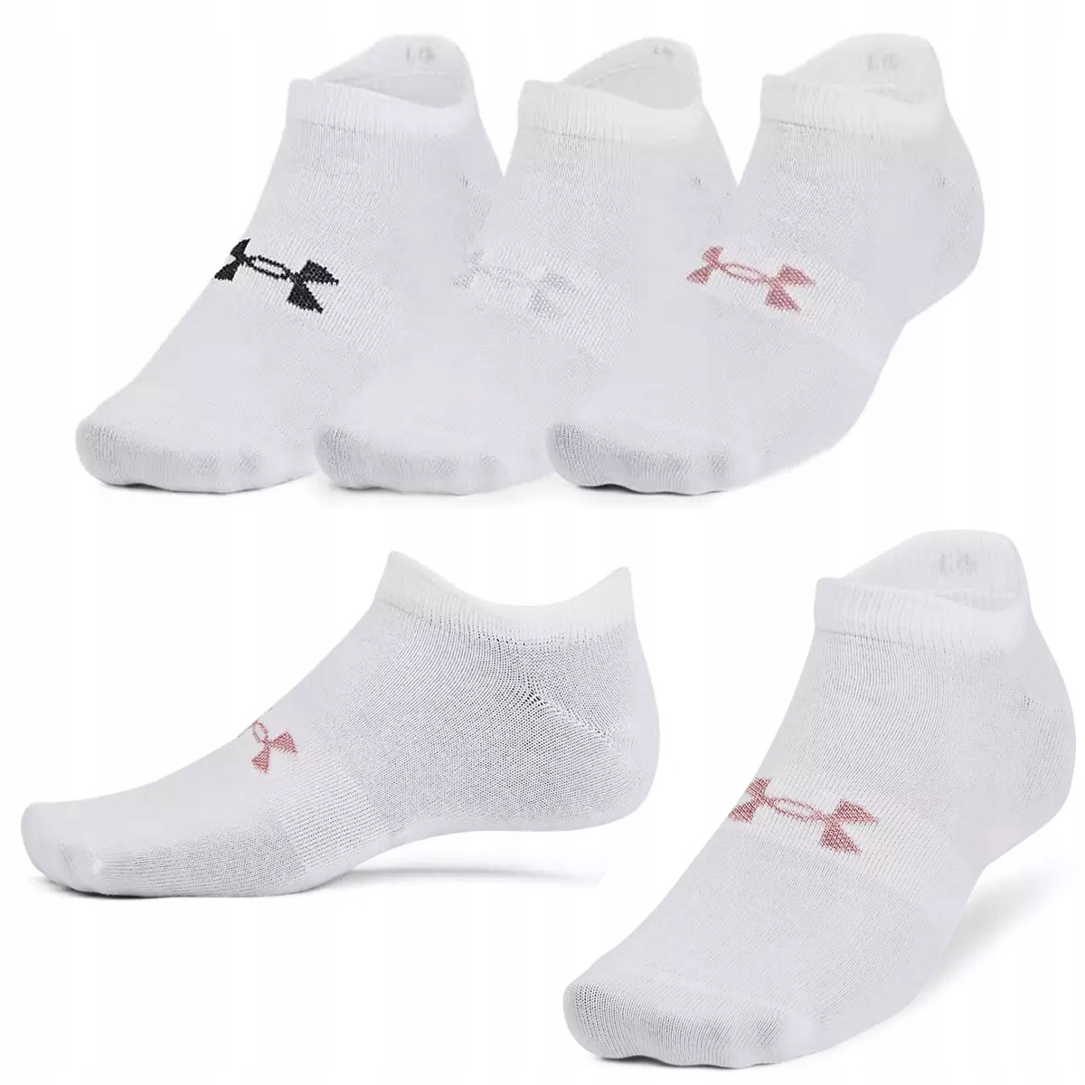 Ponožky členkové ponožky dámske Under Armour Essential No Show 3 PÁRY veľ. M