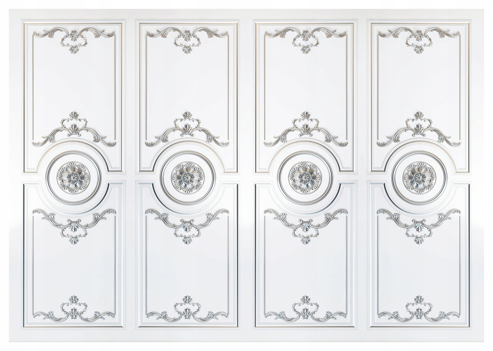 Fototapeta Klasické vinylové panely s medailonem 368x254 lepidlo