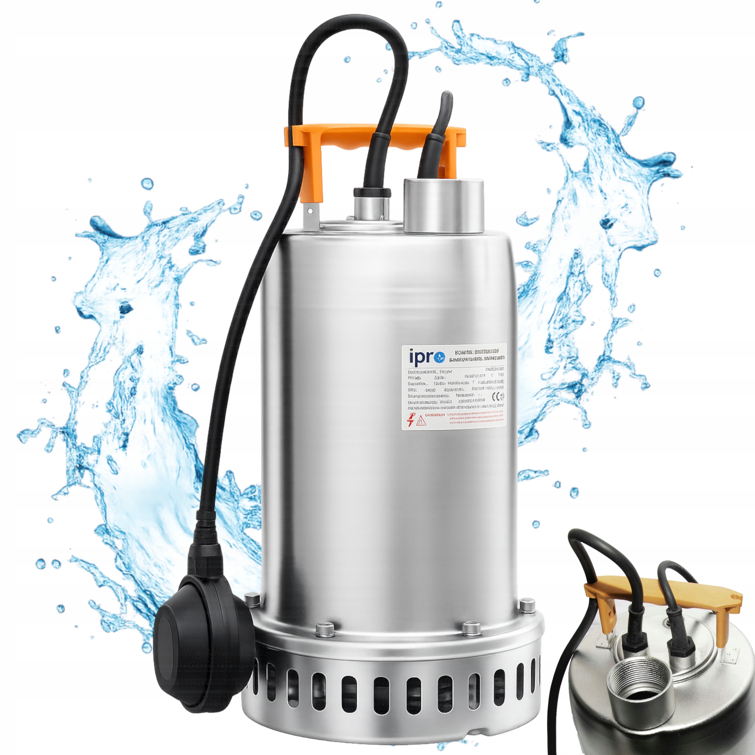 Pompa Zatapialna Qbo 200 Ipro 1500W 330l/min Inox Deszczówki Wody Morskiej