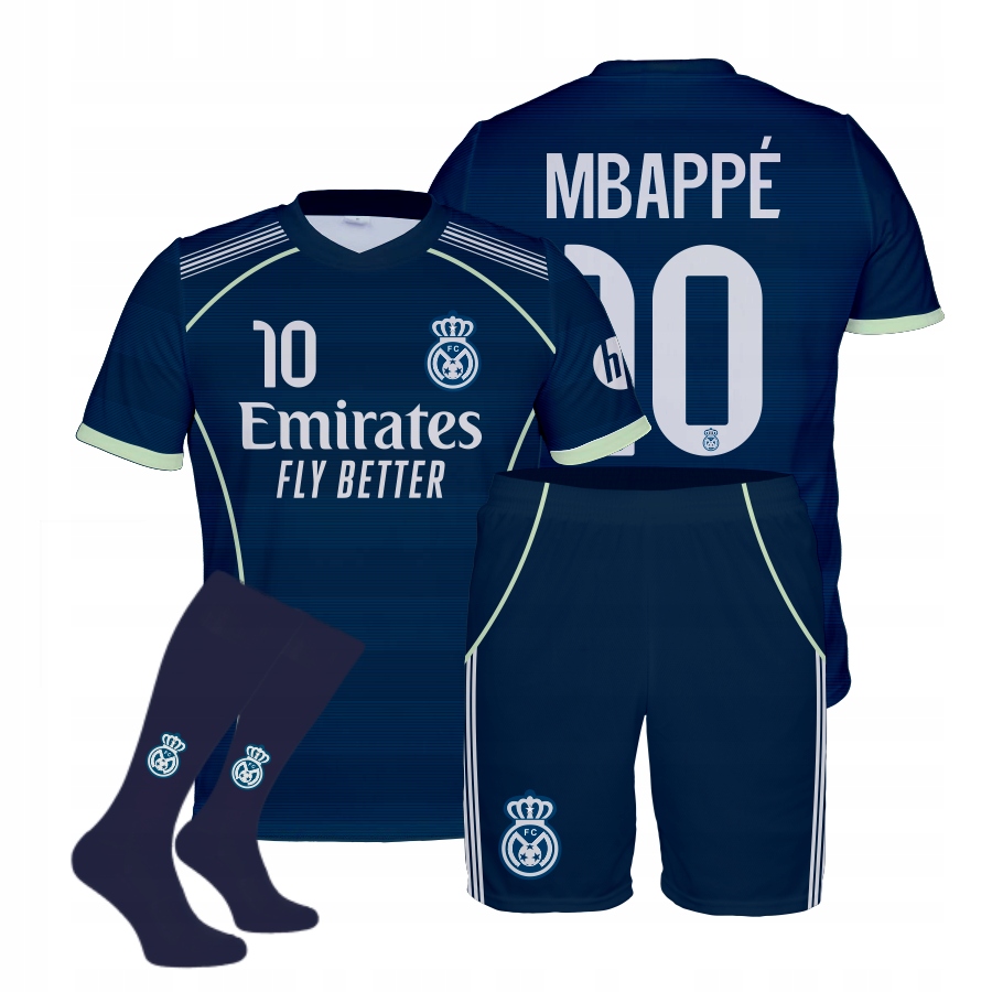 Mbappe Real Granátové tričko kraťasy štulpny velikost 140