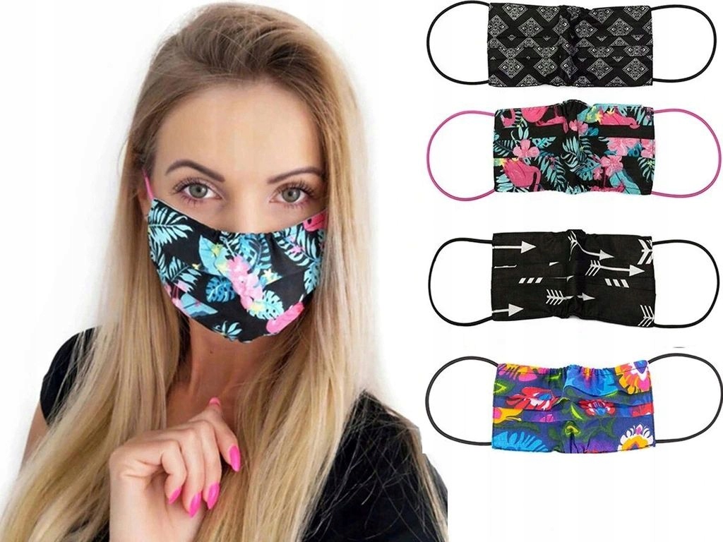 MASECZKA OCHRONNA MASKA BAWEŁNIANA WIELORAZOWA PL