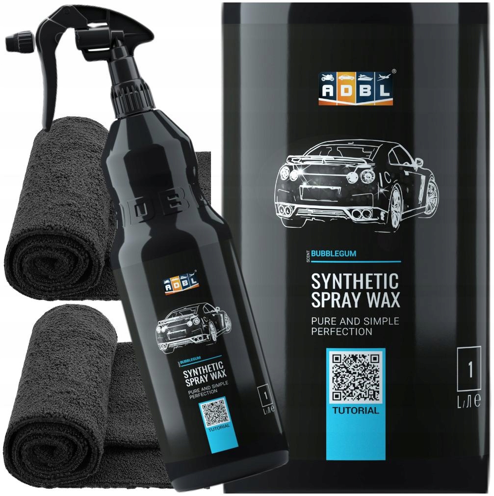 ADBL SYNTHETIC SPRAY WAX SSW 1L MIKROFIBRY ZESTAW