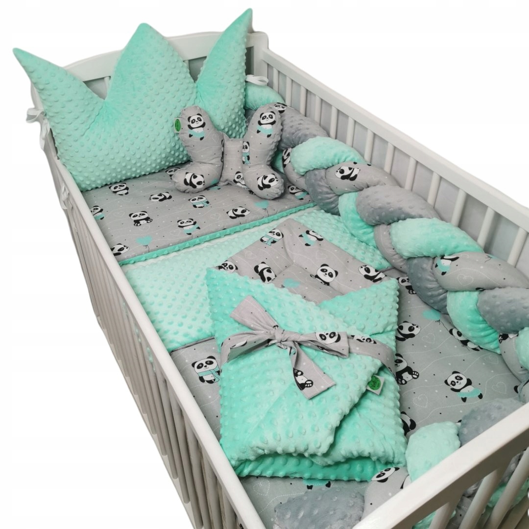 

Zestaw Do Łóżeczka 7 El Warkocz 180CM Rożek Velvet