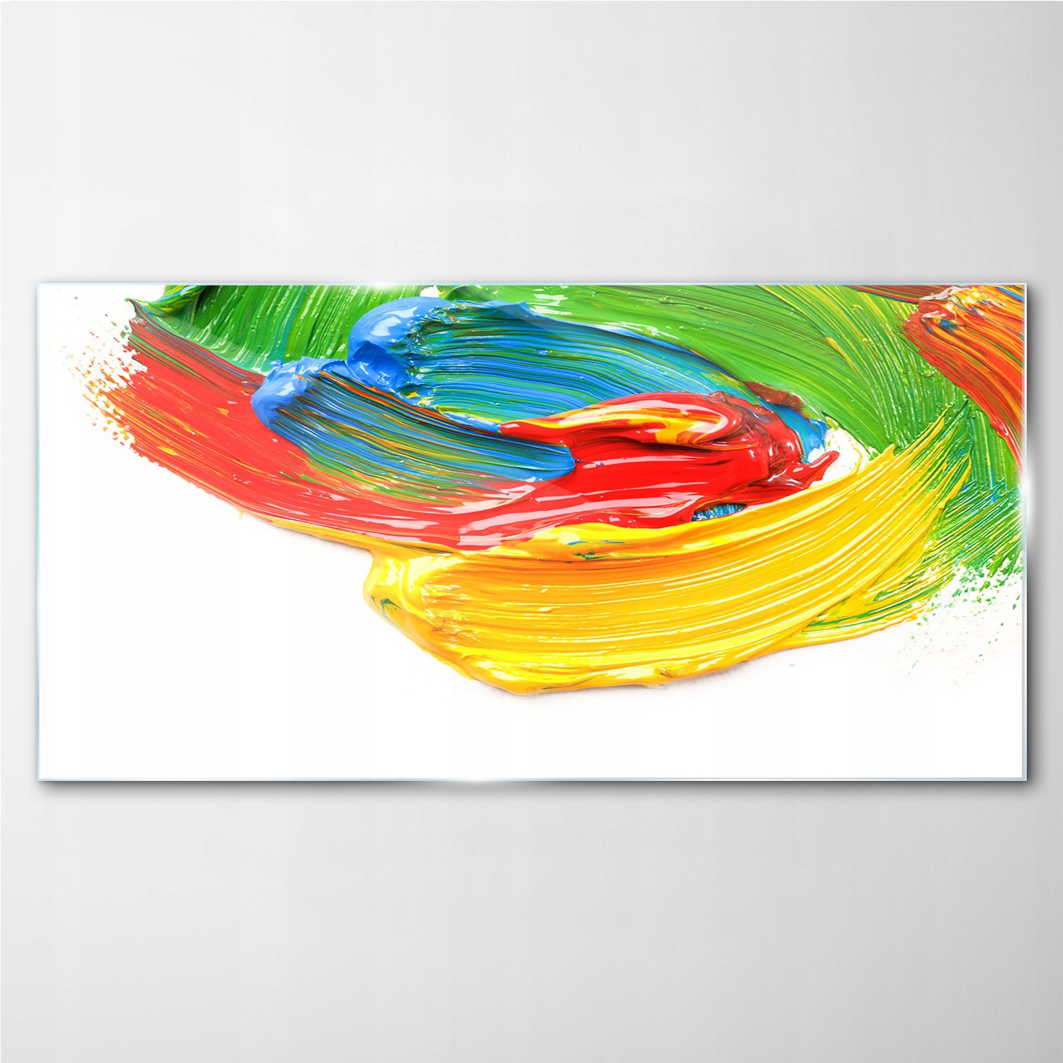 

Nowoczesny obraz szklany na ścianę Farba 100x50 cm