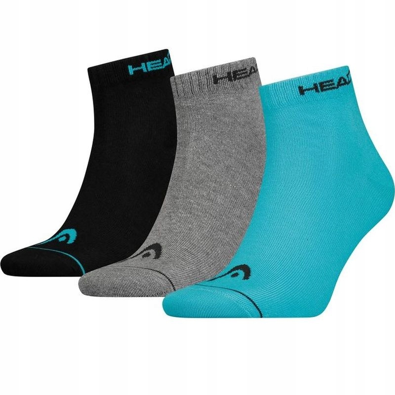 SKARPETY HEAD QUARTER 3 PACK SKY BLUE COMBO 43-46