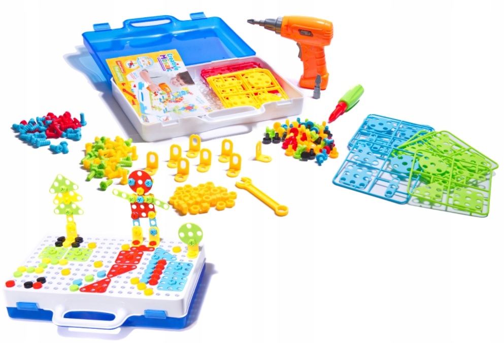 WKRĘTARKA DLA DZIECI PUZZLE KLOCKI EDUKACYJNE 237 Marka AIG