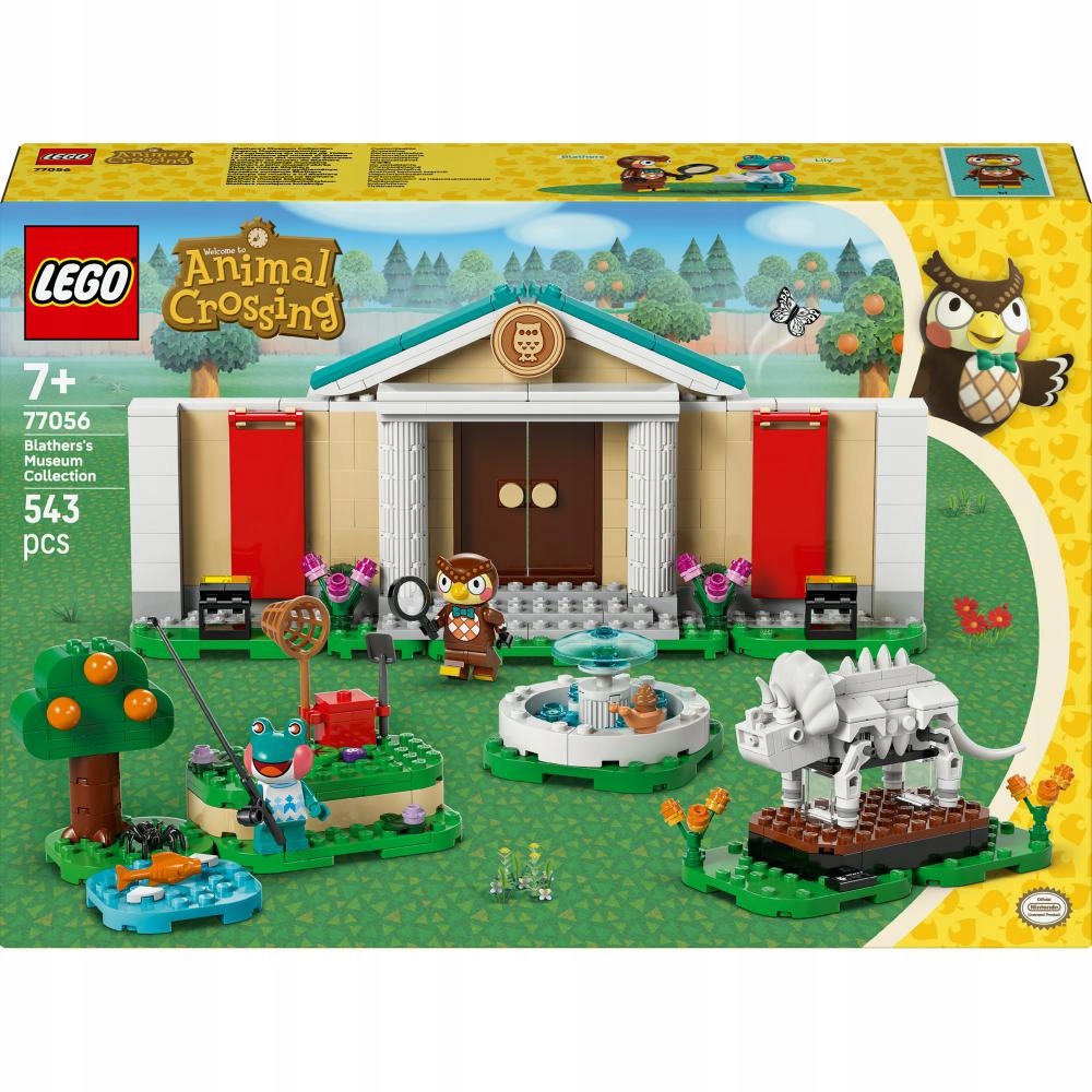 Lego Animal Crossing Blathers a muzejní sbírka 77056