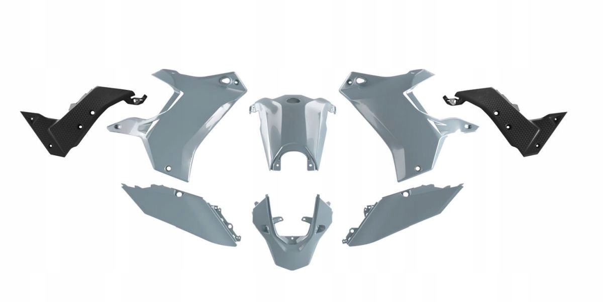 Racetech Sada Plastov T7 Revolution Yamaha Tenere 700 19-24 Šedá/čierna