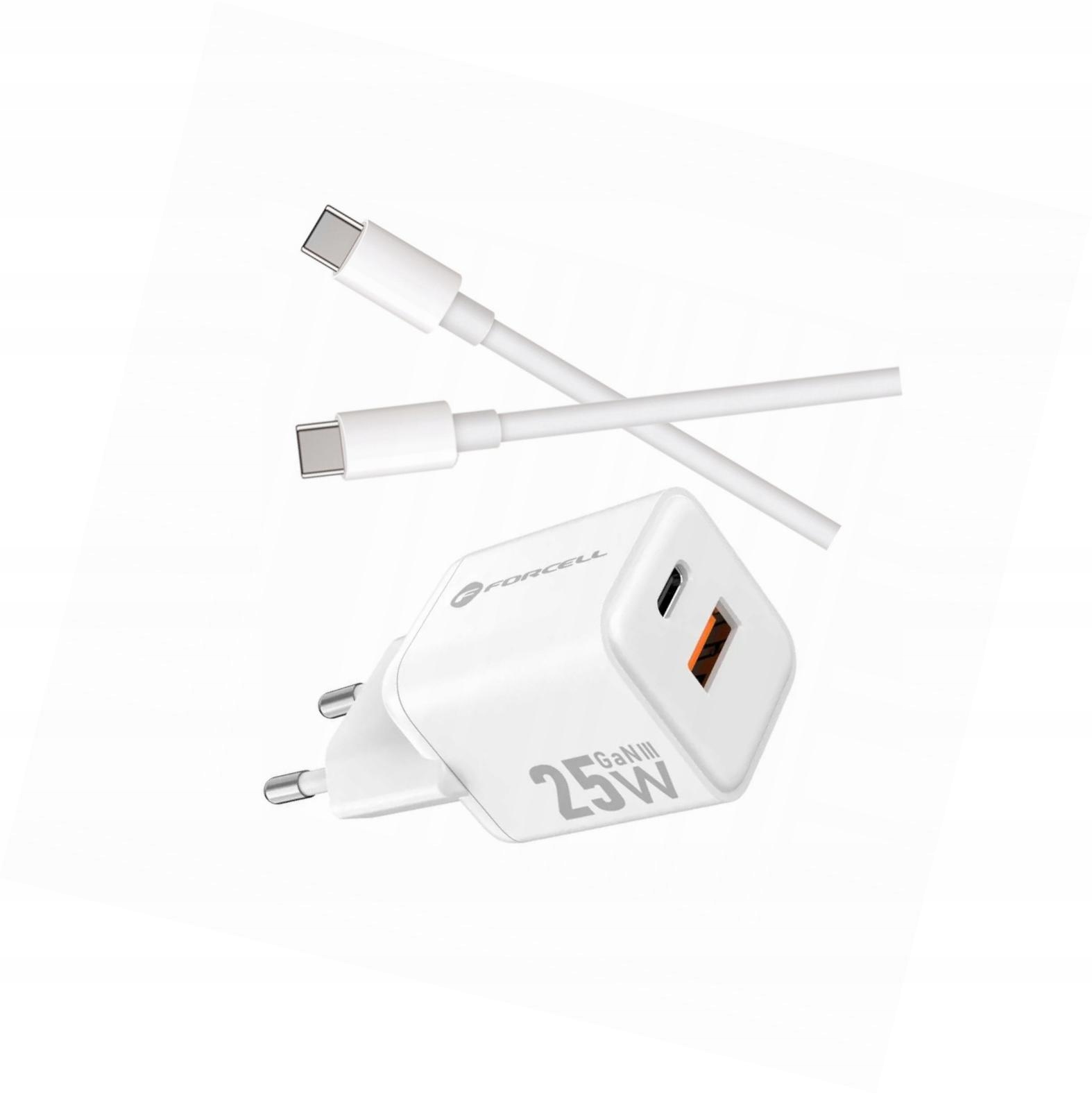 Szybka ładowarka Gan 25W 2 porty z kablem Usb-c do Samsung Galaxy A50