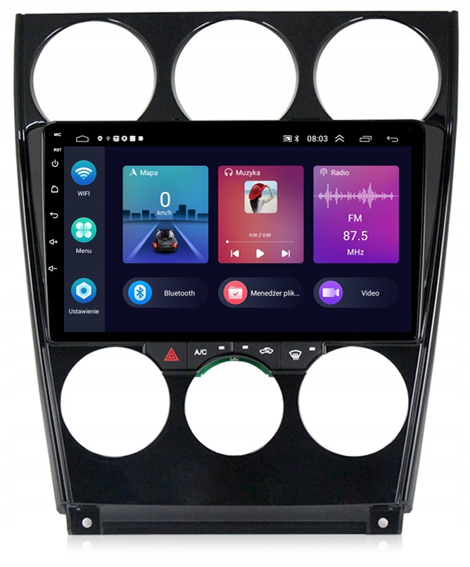 Gps Navigační Rádio Android Bt Mazda 6 A 2002-2008 Wifi Usb 4GB 64GB