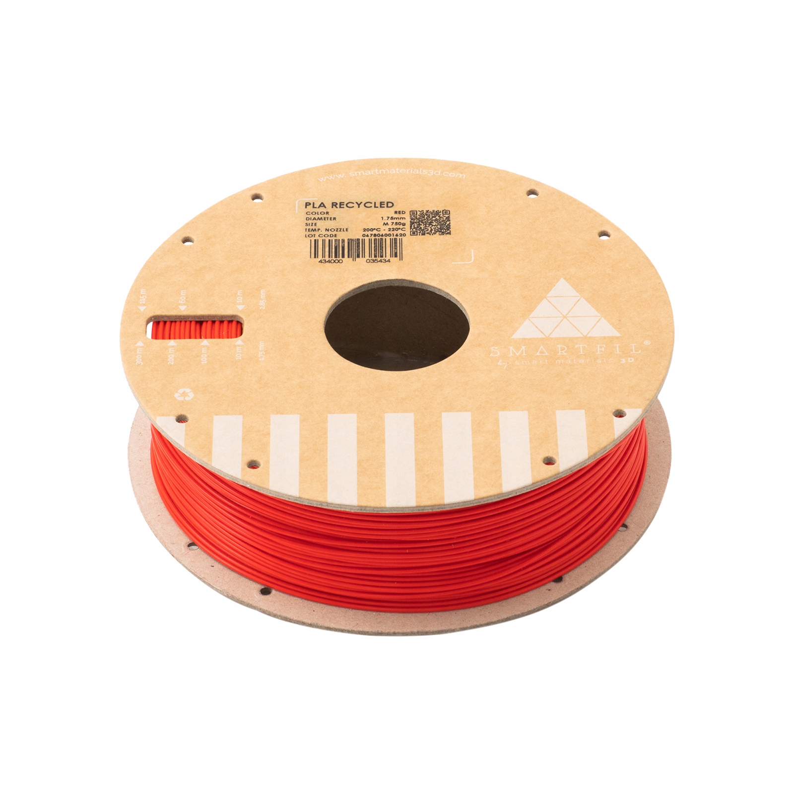 Filament Smartfil PLA RE 1,75mm Czerwony 750g