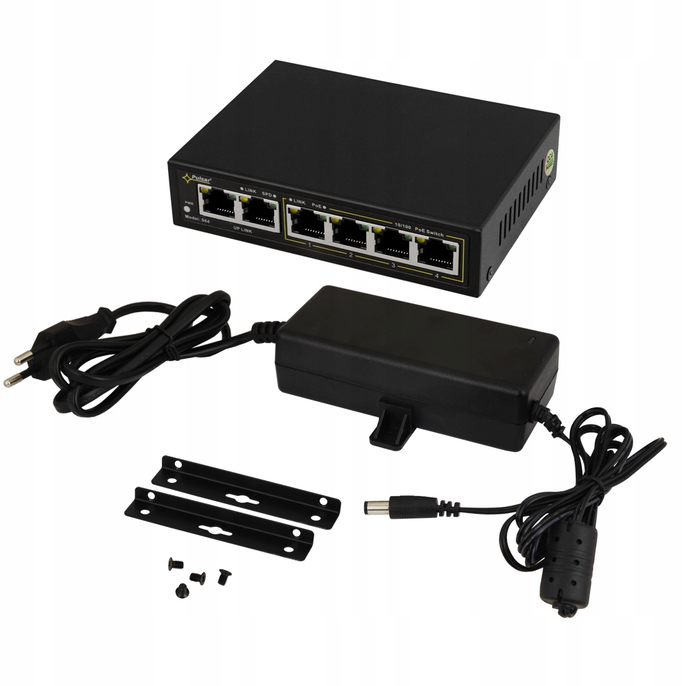 

S64 Pulsar Switch 6-portowy S64 do 4 kamer Ip