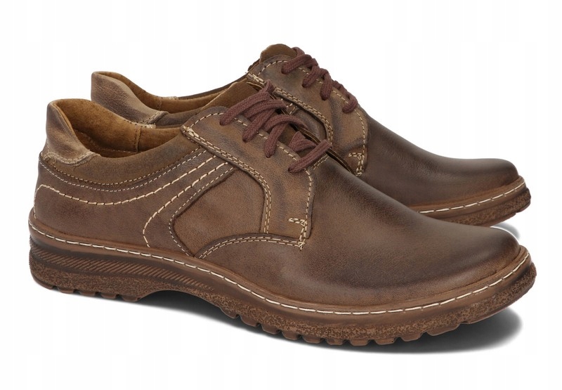 

Buty Trekkingowe Skóra Półbuty 835 Brązowy 43