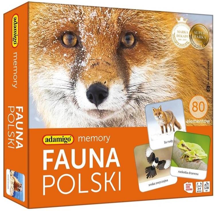 

Adamigo Memory Fauna Polski 80 Tafelków