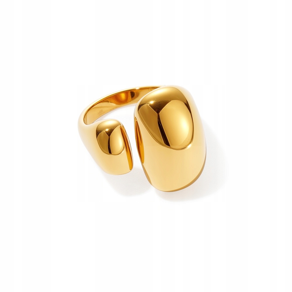 Pierścionek ze stali szlachetnej regulowany podwójny otwarty 15-17 Sadva