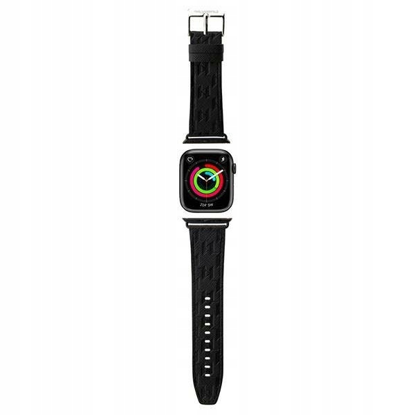 Karl Lagerfeld Pasek Klawlsaklhpk Apple Watch 42/44/45/49mm czarny/black st