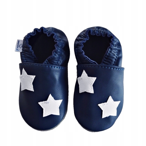 

Paputki papcie kapcie skórzane gwiazdki L 23