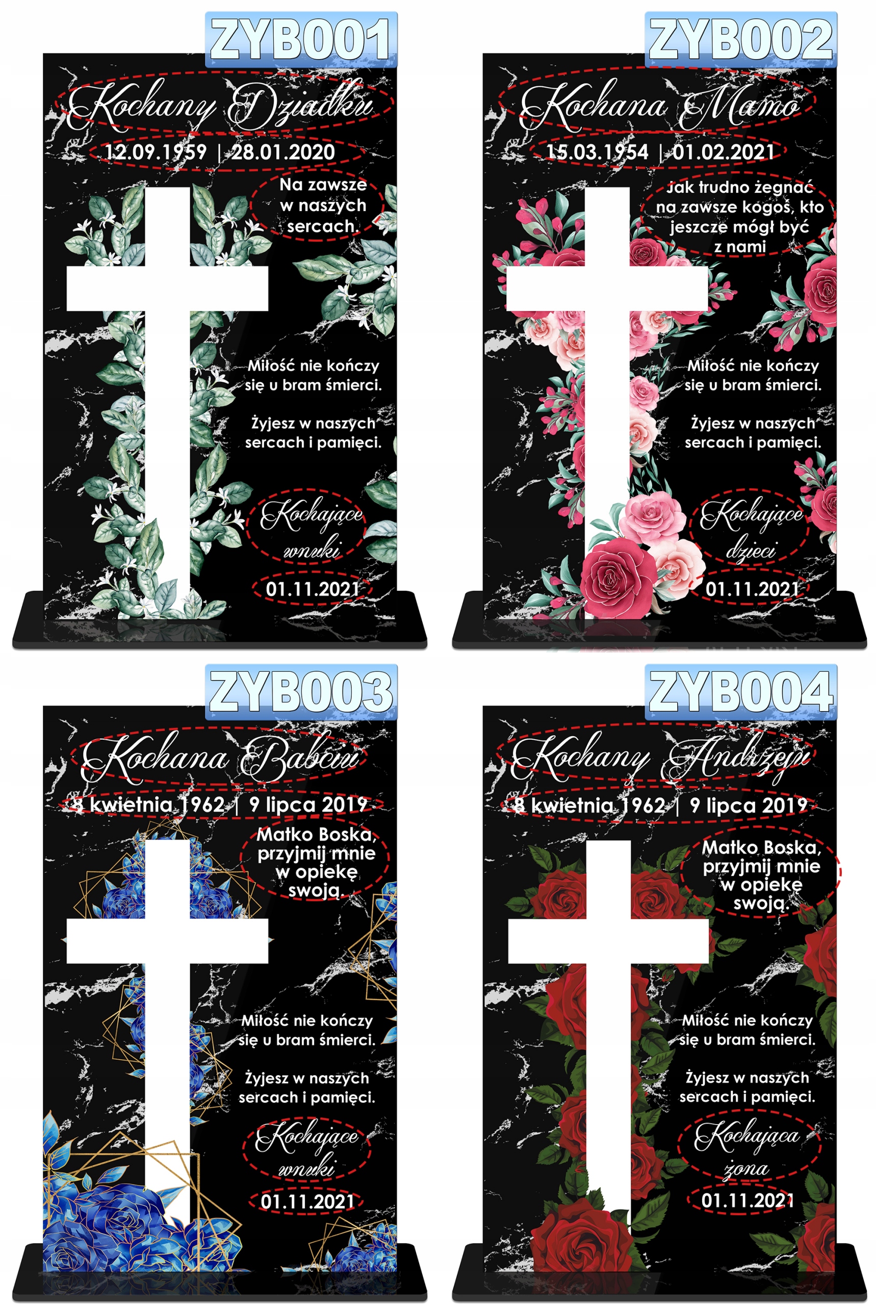 STATUETKA NA GRÓB NAGROBEK DO ZNICZA DEDYKACJA Marka upominki_pl