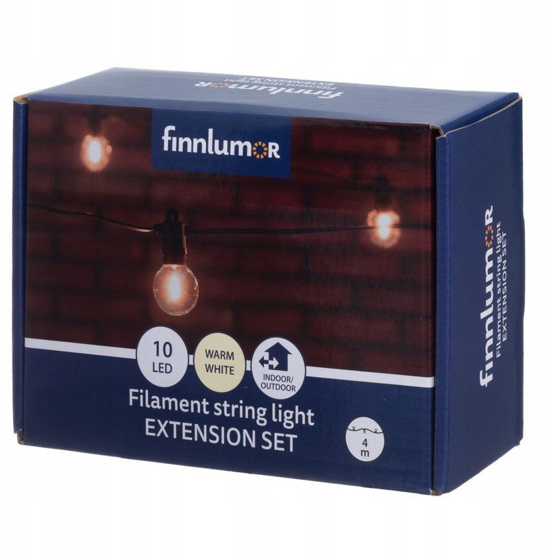 Sada Pro Rozšíření Led Girlandy Filament 4 M Černá E12 10 Led
